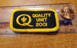 Quality Unit 2001 Embroidered Patch, BSA Boy Scouts Of America Uniform {ww} - Picture 1 of 2
