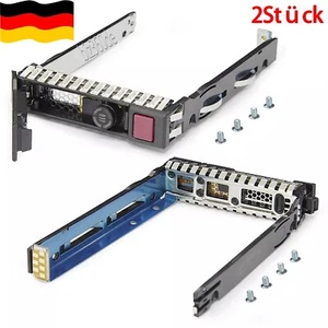 2X HP 651687-001 2.5" SAS SATA HDD Tray Caddy G8 G9 DL380p DL360p Mit Chip LED - Bild 1 von 6