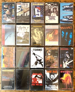 240 Cassette Tapes: Motörhead, Metallica, Pink Floyd, Stones, Scorpions & More! - Picture 1 of 12