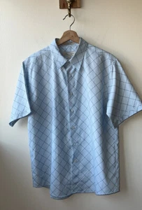Eighty Eight Men’s Diamond Pattern Button Down Shirt Medium - Picture 1 of 4