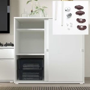 Junior1 Sistema Scorrevole Per Mobili Bassi - Finitura Bianco O Nero - Bild 1 von 5