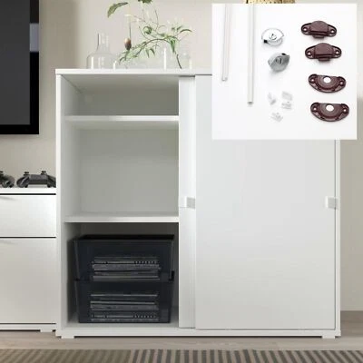 Junior1 Sistema Scorrevole Per Mobili Bassi - Finitura Bianco O Nero - Image 1 of 4