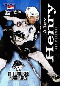 2007-08 Milwaukee Admirals Pepsi #17 Alex Henry