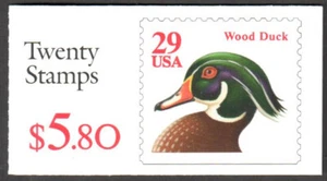 SC#BK175 - 2485a - 29c Wood Duck Booklet of 20 MNH - Picture 1 of 1