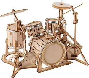 ROBOTIME 3D Wooden Puzzles for Adults Miniature Musical Instrument Model Kits - Picture 1 of 1