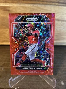 2022 Prizm Baseball Jonathan India Red Disco Prizm /99 Cincinnati Reds - Bild 1 von 4