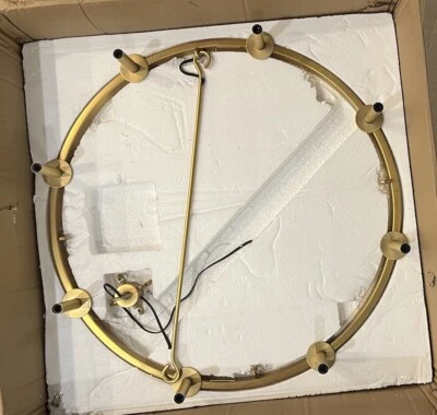 Z-Lite 482R-80BR Barclay 8-Light Chandelier Light Modern Fixture Olde Brass READ - Image 1 of 4