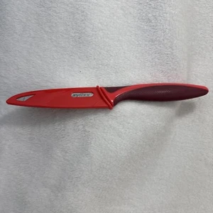 ZYLISS Serrated Paring Knife 3 3/4-Inch Stainless Steel Blade Red, USED - Picture 1 of 8