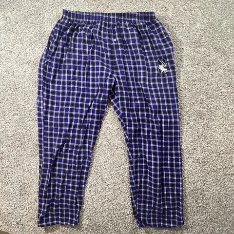 Northwestern Wildcats Official NCAA Mens Size XL Plaid Pajama Pants Cover