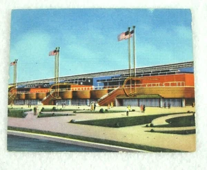 Vintage 1933 Chicago Worlds Fair Trading Card Agricultural Building Blatz Gum Co - Picture 1 of 12