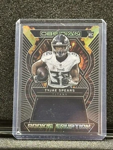 2023 Panini Obsidian TYJAE SPEARS Rookie Eruption Patch 10/199 Titans Rookie🔥 - Picture 1 of 2