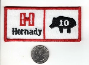 HORNADY 10 BOAR FIREARMS RIFLE PISTOL AMMO GUNS SHOTGUN PATCH-MICHIGAN DEER - Picture 1 of 1