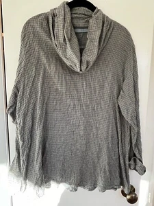 Cut Loose Mini Plaid Cowl Neck Top - Picture 1 of 5