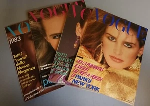 VOGUE ITALIA RIVISTA VENDITA SINGOLA €45,00 PER NUMERO ANNI 80 MODA CONDE NAST - Picture 1 of 1