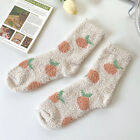 Thermal Socks For Womens Coral Fleece Socks Floral Print Socks Colorful