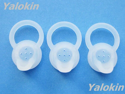 3 Large (L) Clear Gels Eartips Set for Motorola H19 H19txt HX550 H525 H520  - Image 1 of 4