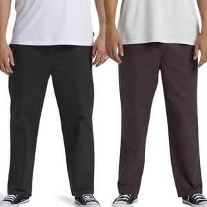 Billabong Mens Larry Elastic Waist Chino Pants Trousers Bottoms Relaxed Cotton - - Picture 1 of 5