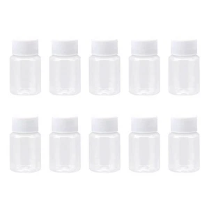  10 Stück transparente Behälter Lebensmittelbehälter mit Deckel kleine Gläser klar - Bild 1 von 12