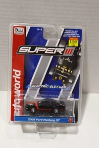 "NEU" AW REL 1 SUPER III SCHWARZ/ROT 2005 FORD MUSTANG GT HO SLOT CAR - Bild 1 von 2