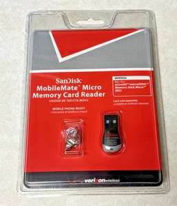 SanDisk MobileMate Micro Memory Card Reader Verizon SDDR-121S-V11M Mobile Phone - Picture 1 of 2