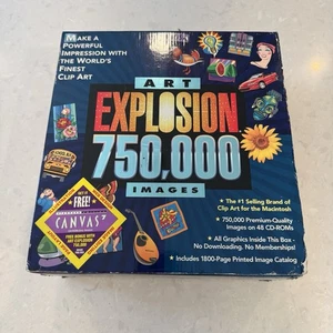 Nova Macintosh Art Explosion 750,000 Images 5 DVD 29GB 1800 pg. Book Catalog - Picture 1 of 9