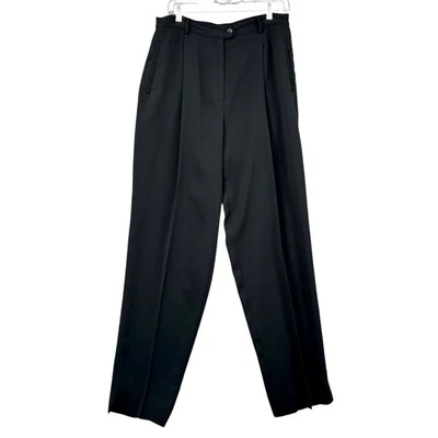Garfield & Marks Sydney Trouser Black Pleated Corpcore Style Pants Size 10 - Image 1 of 4