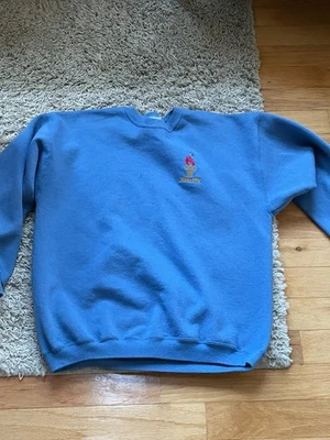 MOLETOM VINTAGE 1996 HANES PESO PESADO ATLANTA OLYMPICS 100 BORDADO GG - Imagem 1 de 4