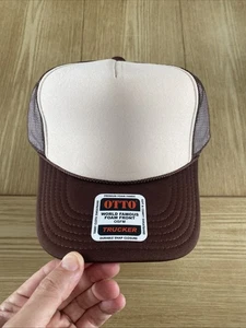 Gorra De Camionero Ajustable Dos Tonos Marrón Clásica Gorra Snapback Para Hombre - Imagen 1 de 10