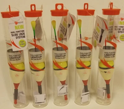 5-piece LOT South Bend 7/8" Light Up Balsa pole slip Float Bobbers crappie night - Image 1 of 4