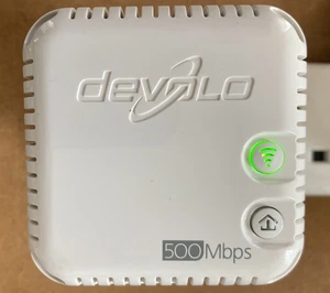 1 x Devolo dLAN 500 Wi-Fi 500 Mbps Powerline Adapter BOOSTER EXTENDER ADD-ON - Picture 1 of 5