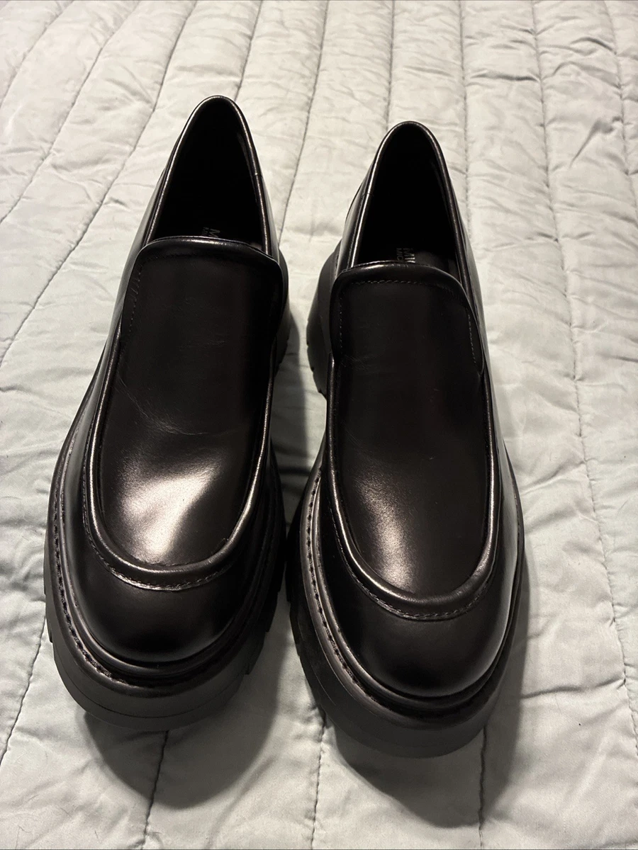 MICHAEL Michael Kors Shiloh Leather Platform Loafers Shoes Sz 9 | eBay