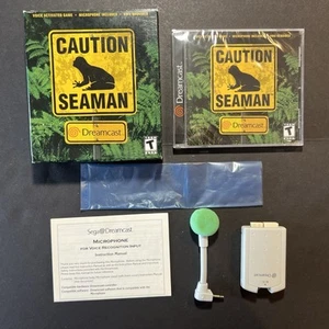 Gioco SIGILLATO / scatola aperta Seaman Sega Dreamcast completo manuale inserti microfono - Foto 1 di 19