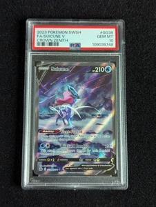 Suicune V GG38/GG70 - Crown Zenith Galarian Gallery (PSA 10) - Pokemon TCG - Picture 1 of 2