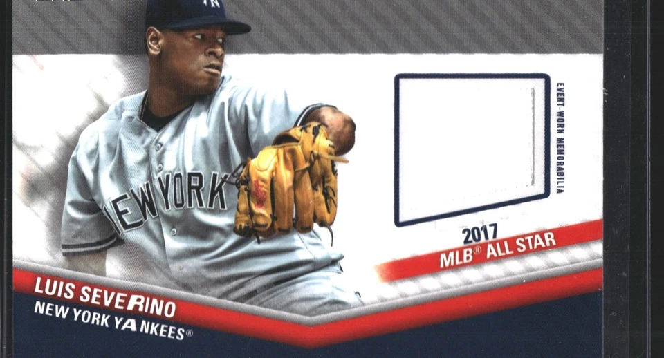 Luis Severino 2020 Topps Update All-Star Stitches Relic Athletics Yankees - Image 1 of 2