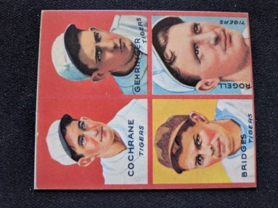 Бейсбольная карточка 1935 Goudey 4-N-1 No 7D Bridges/Cochrane/Gehringer/Rogell (NM) - Изображение 1 из 3