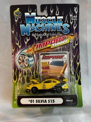 NIB Muscle Machines Import Tuner '01 Silvia S15 T03-23 1:64 Diecast RARE! - Image 1 of 4