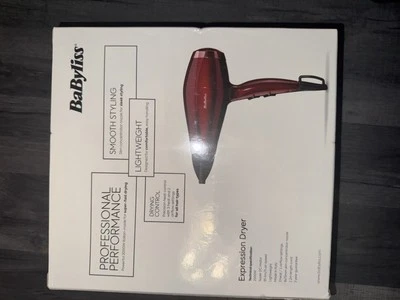 Babyliss Expression 2000 Hair Dryer Red Made in Italy Limited Edition - Image 1 of 2