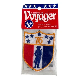 NEW Vintage 1976 Spirit of 76 American Revolution Bicentennial Patch Shield - Picture 1 of 2