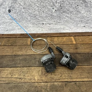 SRAM Attack Grip Shift Shifters Set 3x8 Speed MTB Twist Shift Vintage *S - Picture 1 of 8