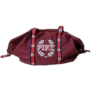BOLSO DE MANO VICTORIAS SECRET ROSA "ROSA" CREMALLERA FIN DE SEMANA BOLSO LONA GIMNASIO PLAYA EC - Imagen 1 de 10