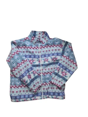 Alfred Dunner Fleece Floral VTG Cottagecore Full Zip Jacket Sz L - Image 1 of 4