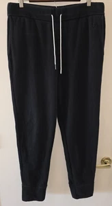 JIL SANDER Made Italy Joggers Sweatpants Men's L Black Cotton - Picture 1 of 12