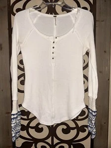 Top Henley térmico Free People Ski Lodge talla S usado en excelente estado - Imagen 1 de 4