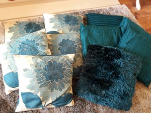 next teal cushions