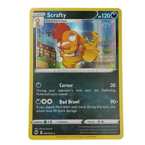 Scrafty 42/73 Holo Rara ~ Pokemon Sentiero del Campione ~ Confezione Fresca quasi nuova - Foto 1 di 2