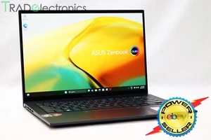 (πA+) ASUS ZenBook 14 OLED UM3402Y 14" AMD R5 7530U 16G 512GB 2.8K Touch Black - Picture 1 of 11