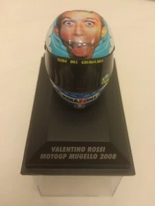 Minichamps 1.8th Scale Valentino Rossi AGV Helmet MOTOGP Mugello 2008. - Picture 1 of 7