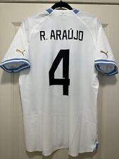 Ronald Araujo #4 Men’s LARGE PUMA Uruguay Authentic Player Issue Away Jersey