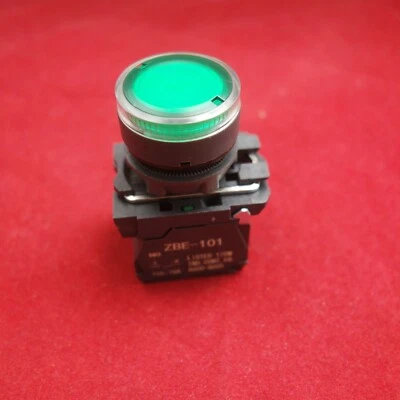 1PC 22mm Green Illuminated pushbutton Switch Fits XB5AW33B5 24V LED Momentary - Image 1 of 4