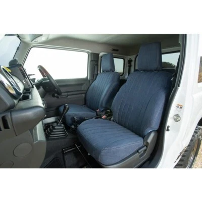 SHOWA GARAGE Denim Seat Covers Front set JDM for Suzuki Jimny JB64 JB74 Sierra - Image 1 of 3